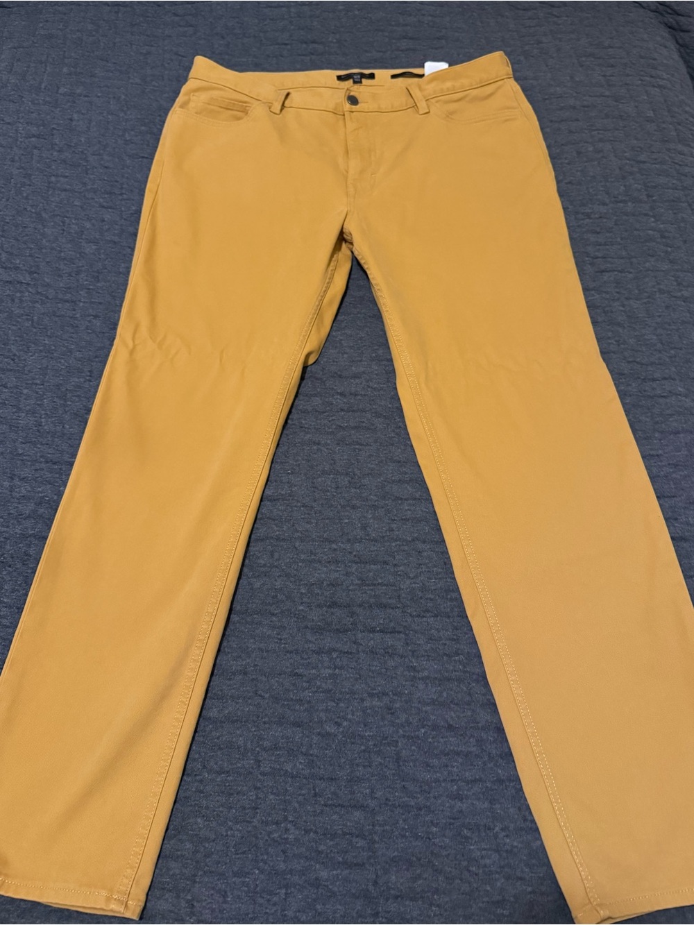Banana Republic Men's Slim Fit Travelers in Mustard Yellow